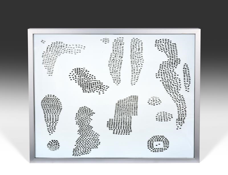 Artwork by Dryden Goodwin, One Thousand Nine Hundred and Ninety Seven, Made of light box