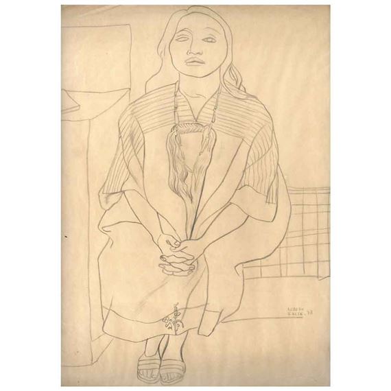 Untitled by Alfredo Zalce, 1948