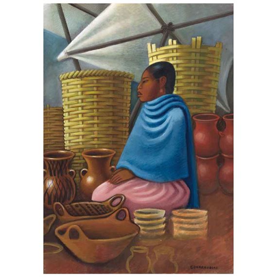 India en mercado by Miguel Covarrubias