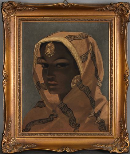 Bildnis einer jungen Orientalin by Bernhard‏ Cullmann