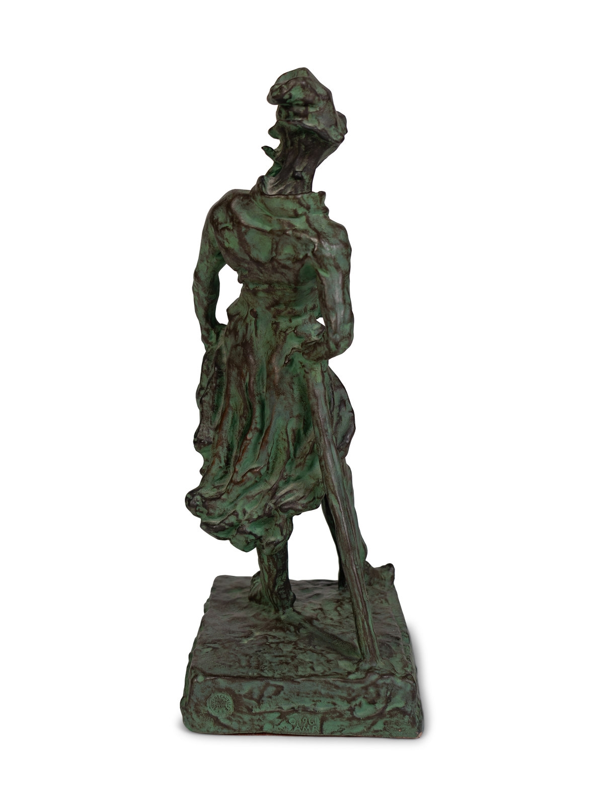 Masque Bronze Ratapoil D'après Honoré Daumier - Caricature Bonapartiste, 306g, 13.8cm