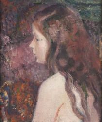 Profil de fillette by Georges Lemmen, 1908