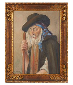 Portrait de vieil italien - L. Bigear