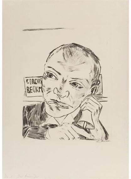 Der Ausrufer (Selbstbildnis), by Max Beckmann, 1921