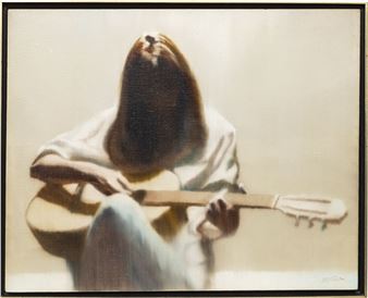 SEATED GUITARIST - Hal Singer