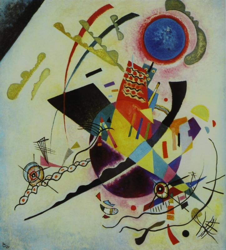 Yellow, Red and Blue by Wassily Kandinsky