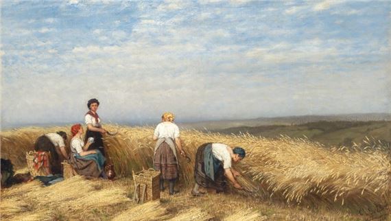Getreideernte by Casimir Geibel, 1883