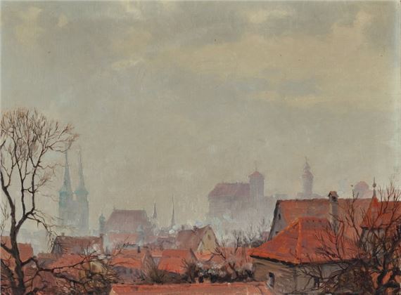 "Blick über die Nürnbergs Dächer" by Ernst Dorn