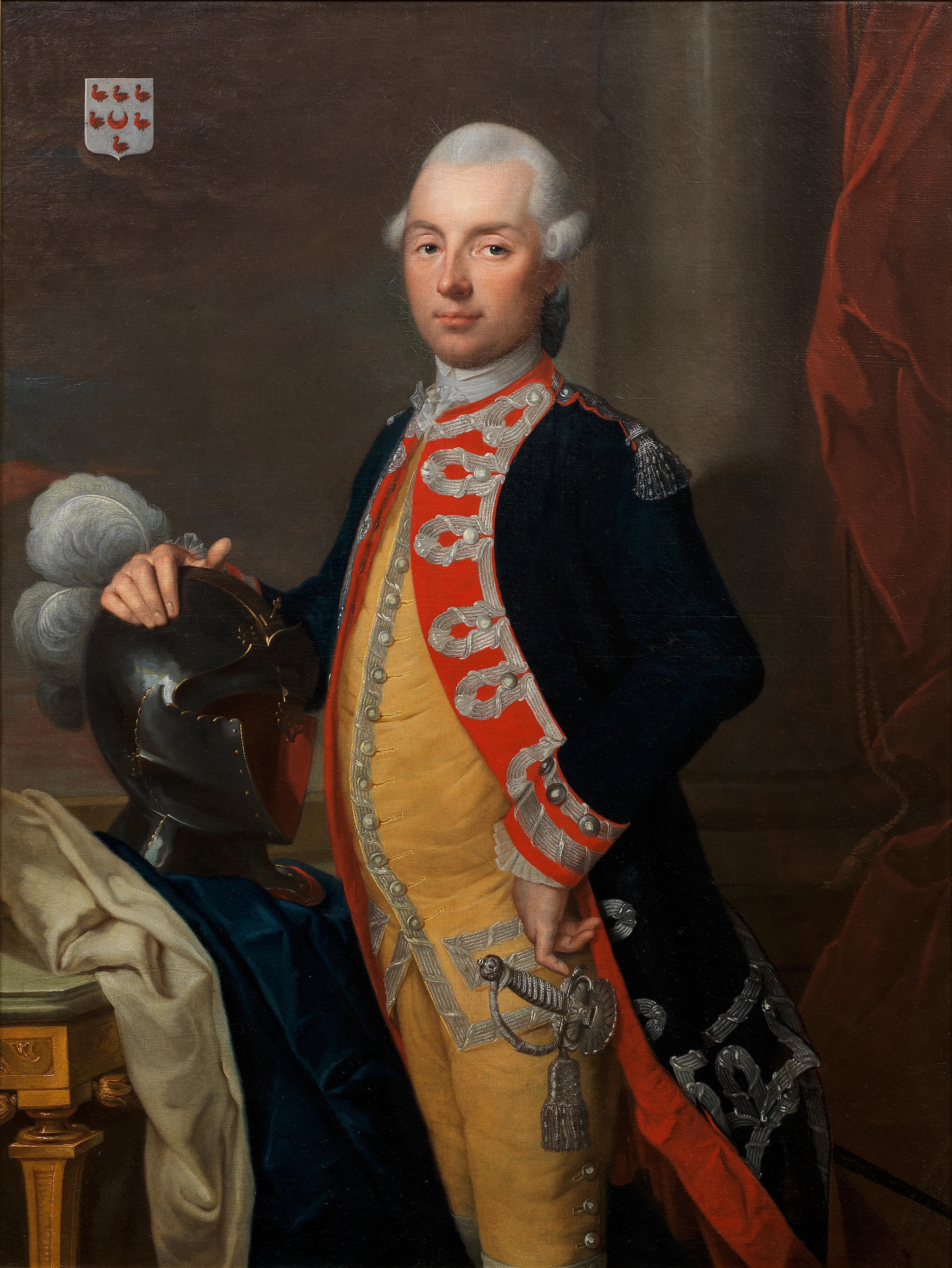 Artwork by Joachim Rupalley, Portrait of the Chevalier Michel de Baudre, Made of oil on canvas