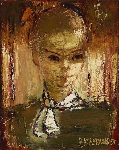 Untitled (Portrait of a Girl) by Raimonds Staprans, 1955