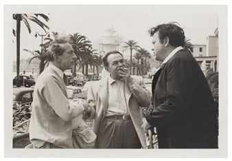 Jean Cocteau, Orson Wells, Edward G. Robinson au Festival de Cannes ; Cocteau le magnifique à Cannes - J. Feneyrol