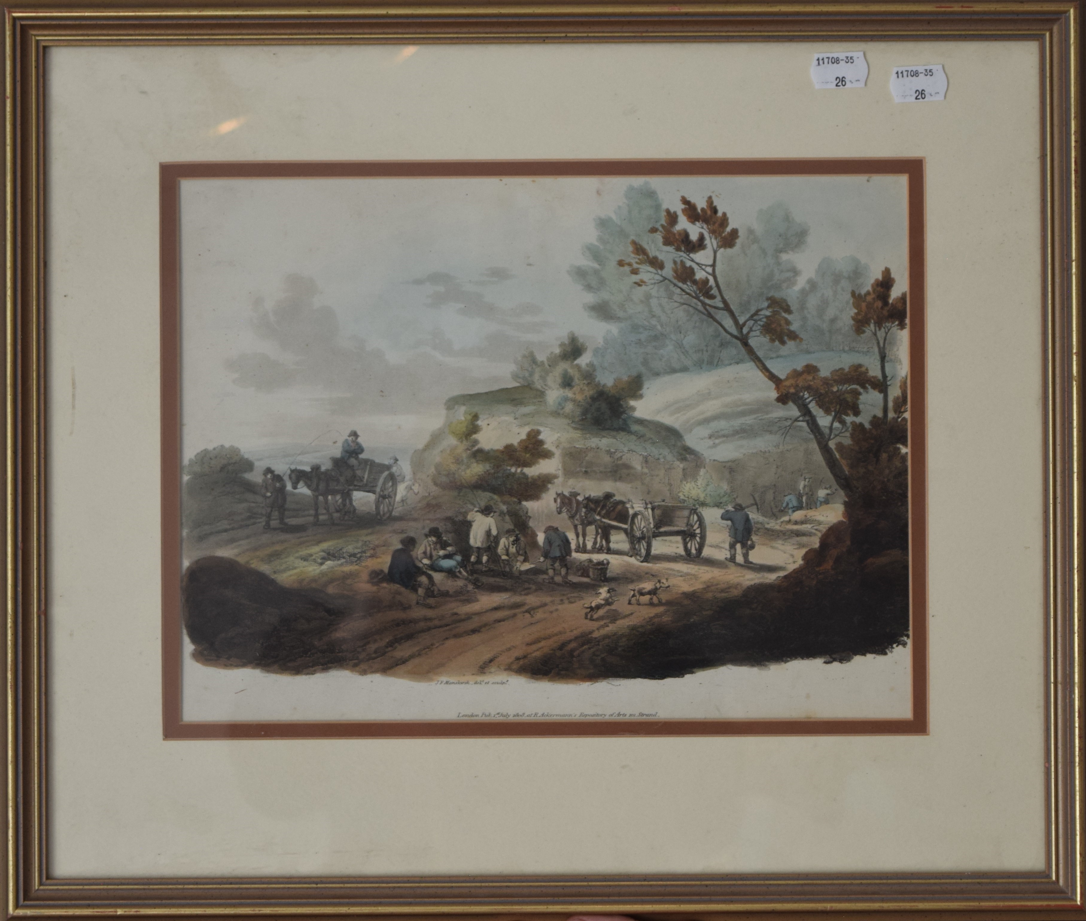 Artwork by P. E. Manskirsh, a pair of 19th century Farming Scene prints, Made of prints