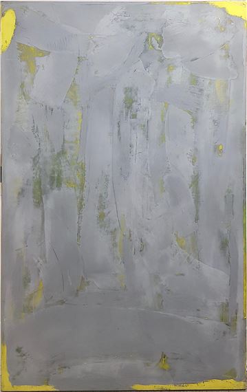 COMPOSITION EN GRIS ET JAUNE by Michel Duport, 1990/91