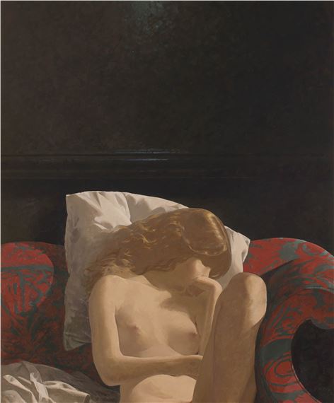 Young Girl Asleep by Neil Rodger, dated 94