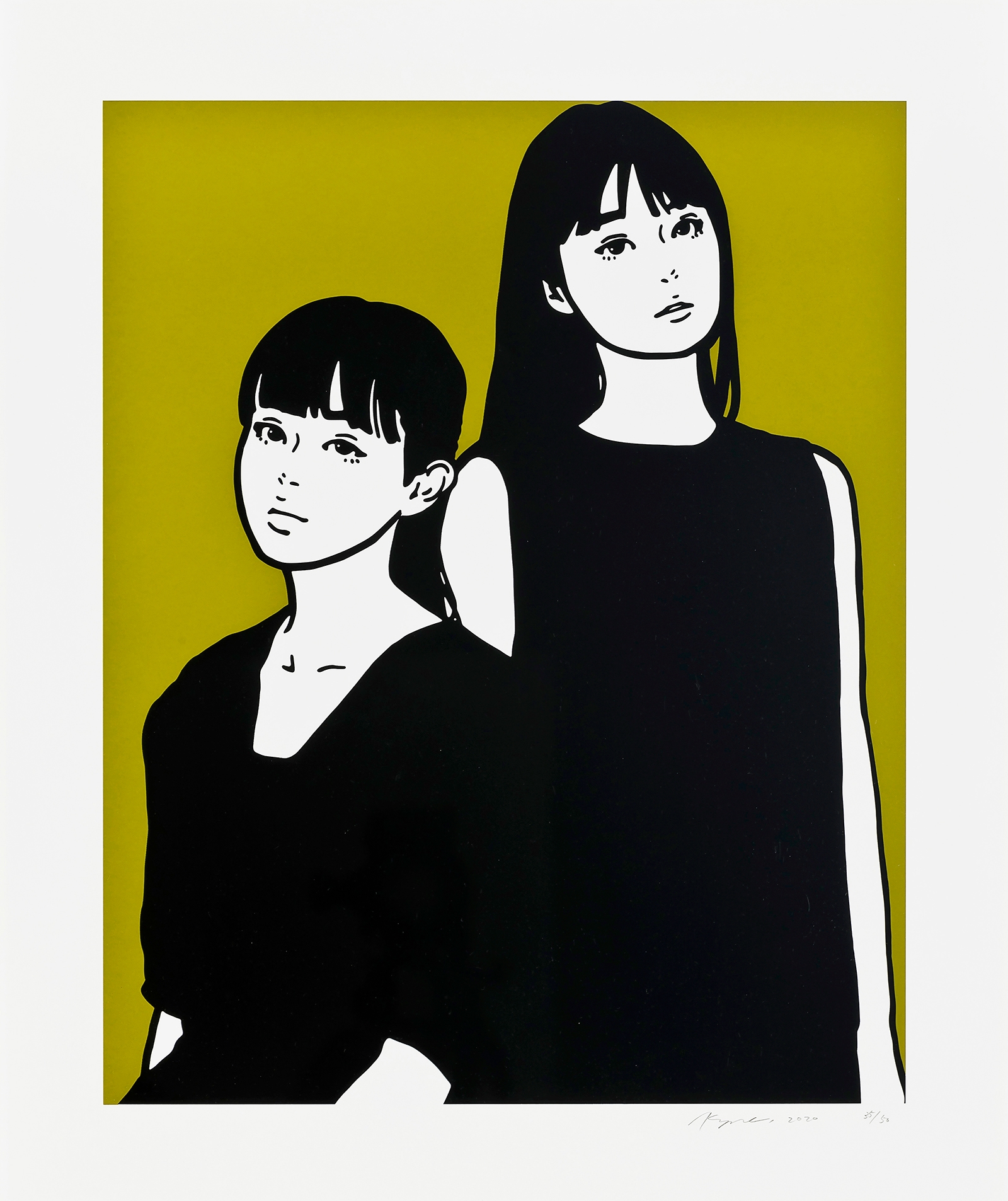 KYNE・緒方数馬・NONCHELEEE 『Untitled』 版画 KYNE×NONCHELEEE (キネ×ノンチェリー)「Untitled, 2023 (Blue