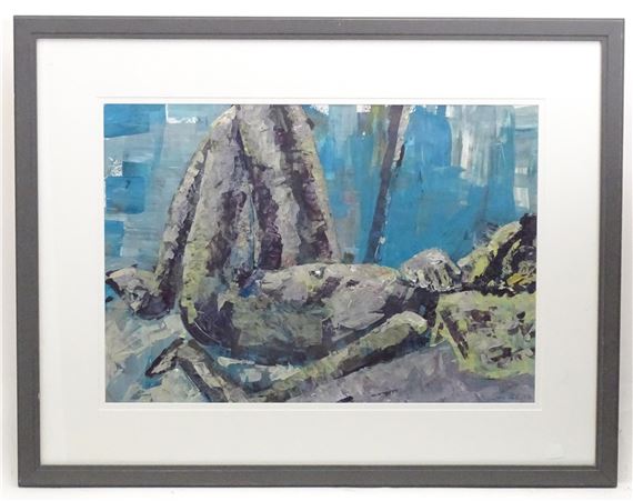 An abstract reclining nude - Sue Kirk