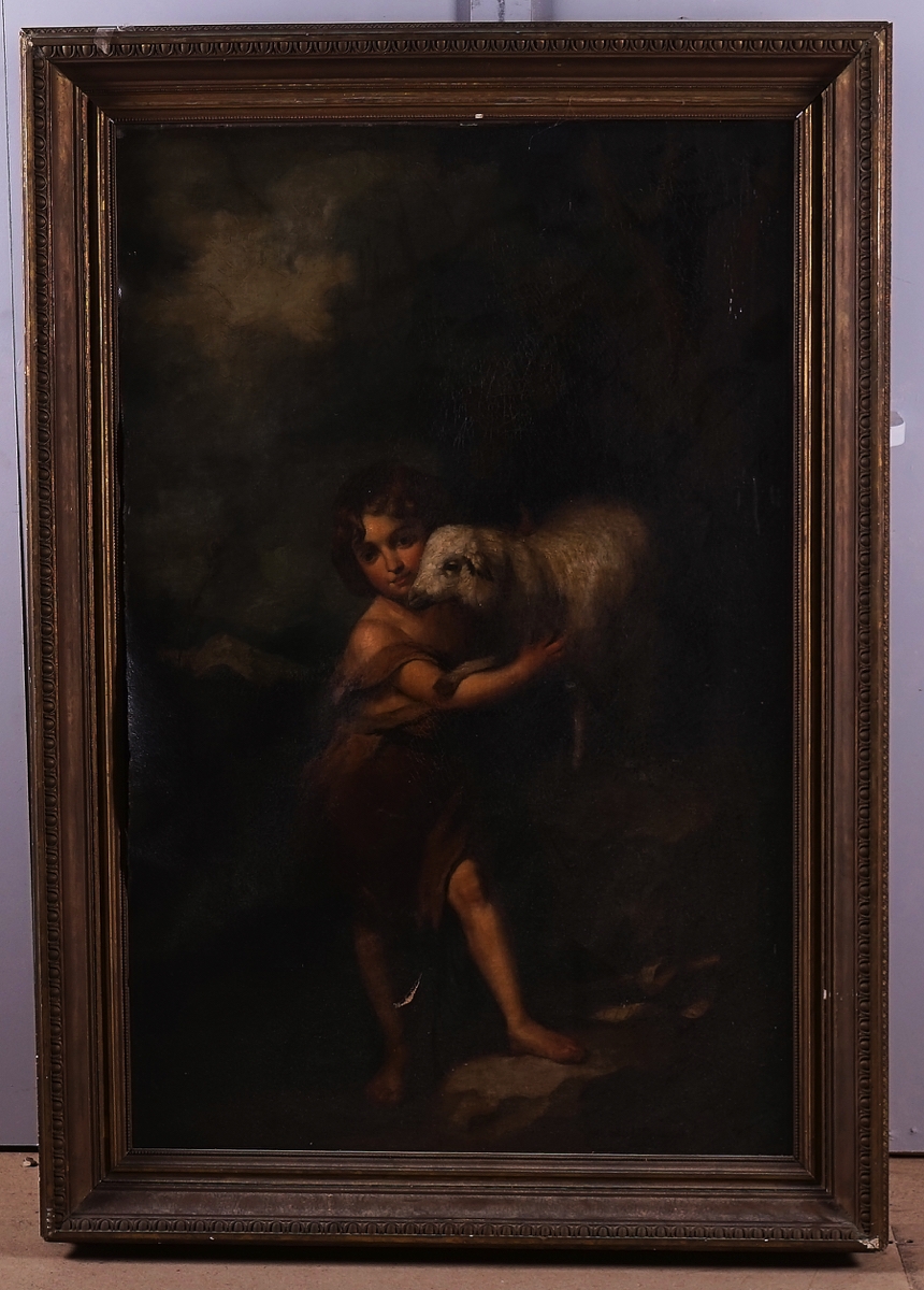 Artwork by Bartolomé Estebán‏ Murillo, Christ the good shepherd, Made of oil on canvas