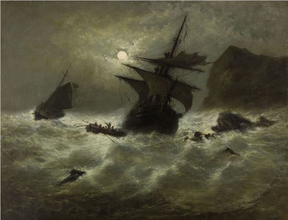 Shipwreckage by Edward Moerenhout, 1882
