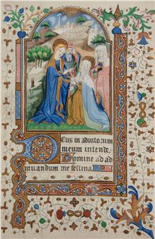 Folio from a book of hours - Masters of the Golden Scrolls
