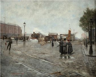 Harbour scene, 1899 - Jean Florin