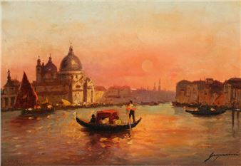 Sunset view from Canal Grande in Venice - Luigi Gasparini