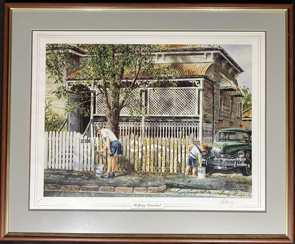 Gordon Hanley Helping Grandad MutualArt