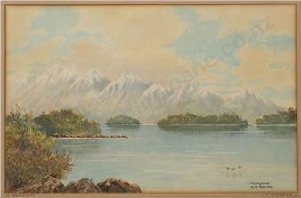 E W Walden Lake Manapouri - E. W. Walden
