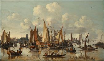 The visit of William III of Orange to Dordrecht in - Pieter Bout