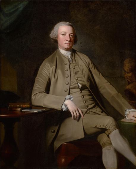George Romney | Portrait of Francis Lind, three-quarter-length, seated ...