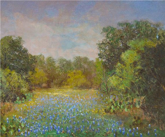 Bluebonnets by Carl Thomas Hoppe, 1969