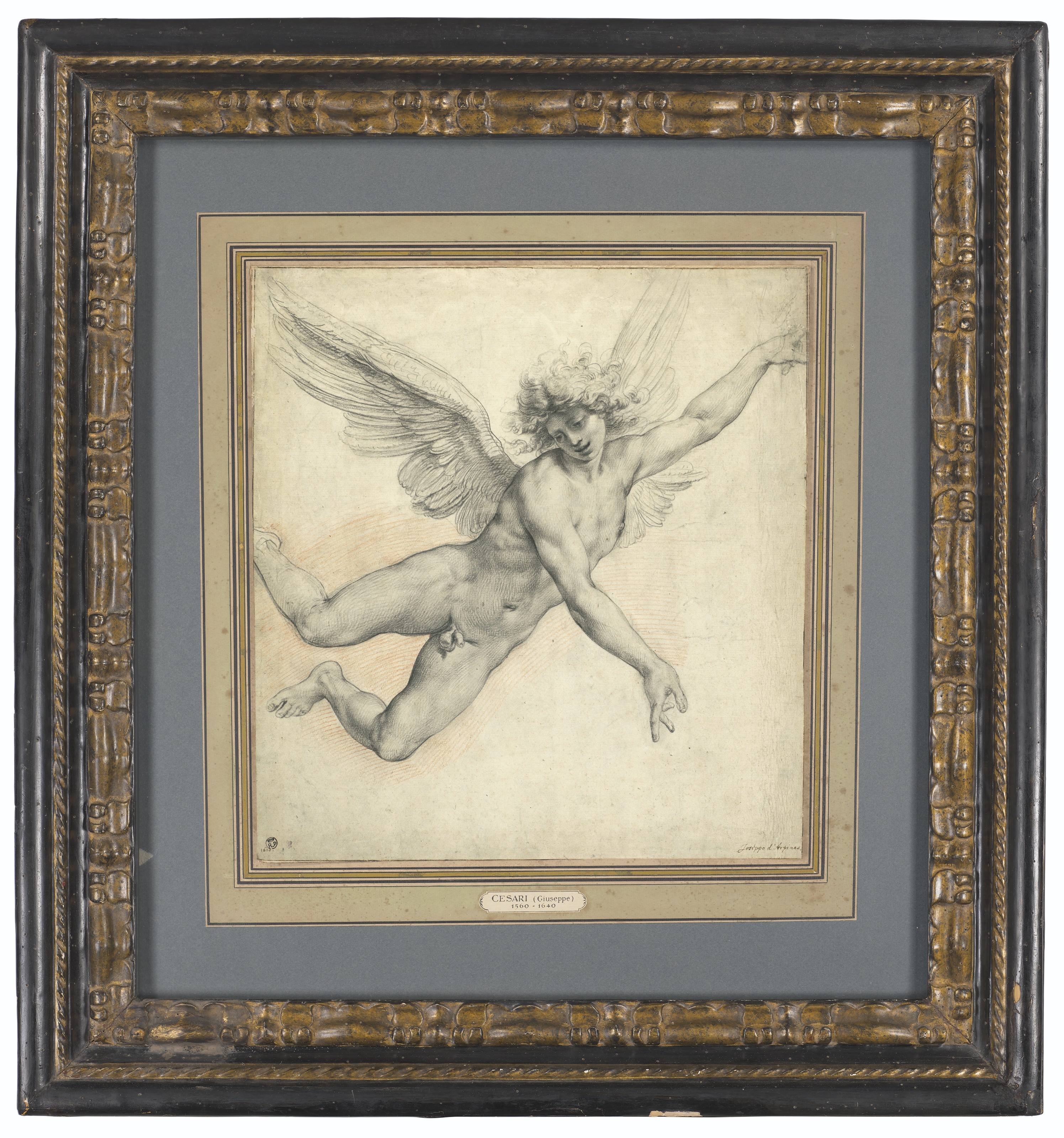 Giuseppe Cesari | An angel in flight (1610) | MutualArt
