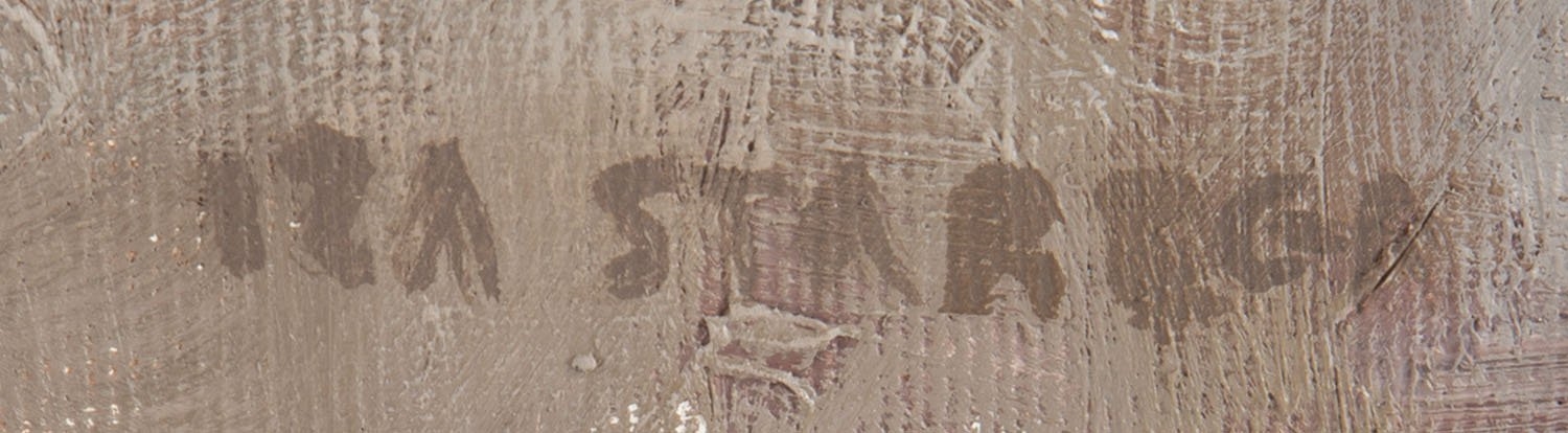 Artwork by Iza Starega, From the series: Kobiety w chustach meźczyźni w hełmach, Made of mixed media