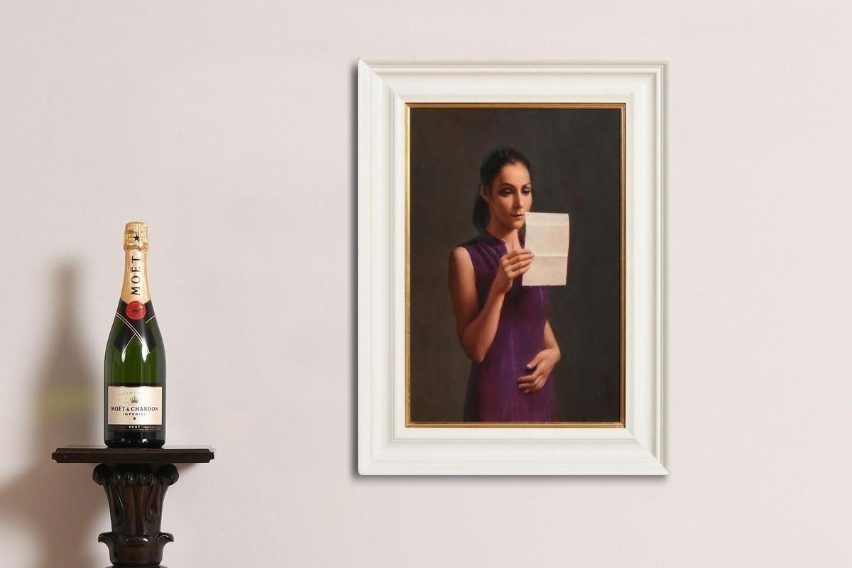 Artwork by Harry Holland, The Love Letter, Made of oil on board