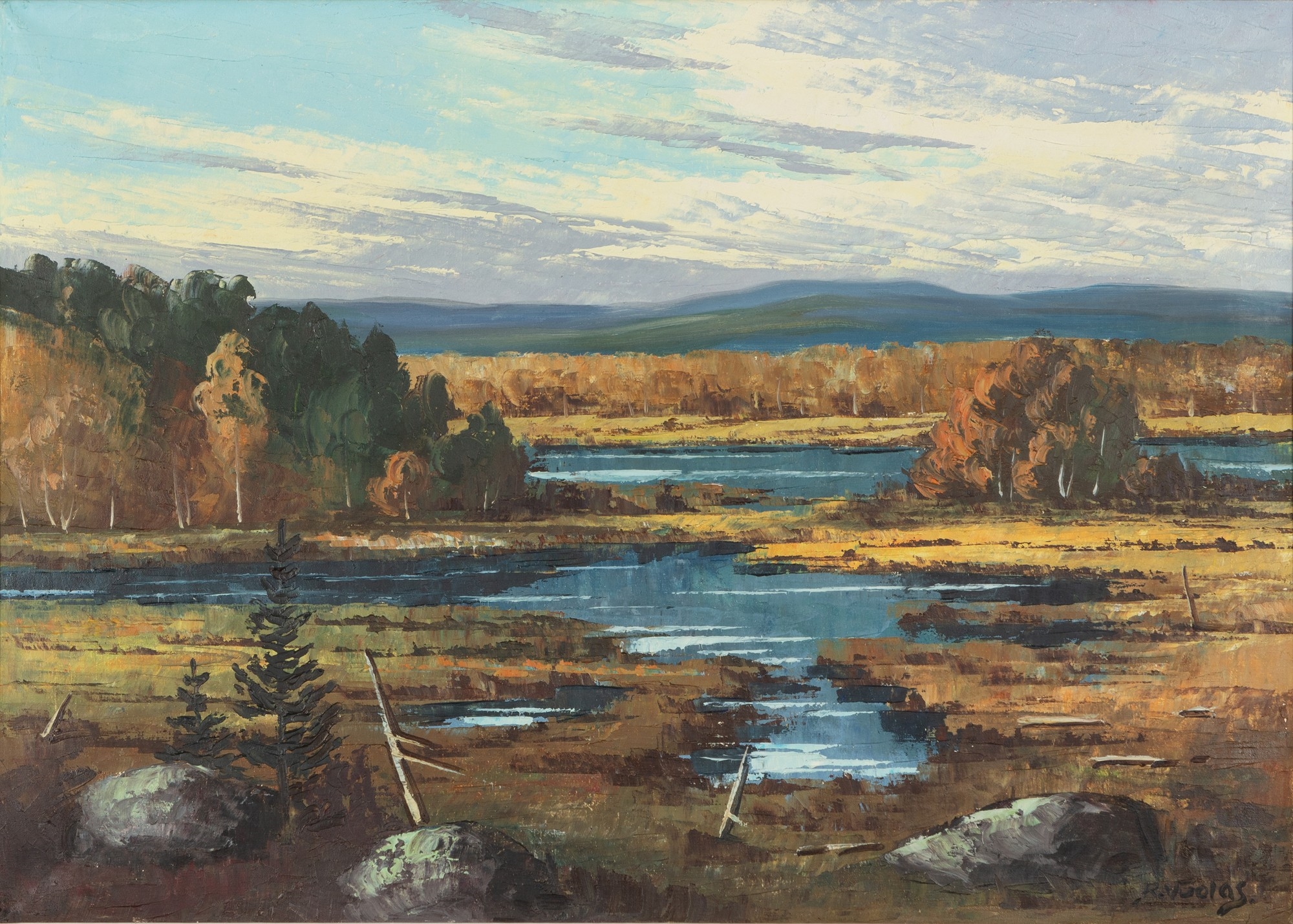Artwork by R. Vuolas, Karikasniemi (Lapland), Made of oil