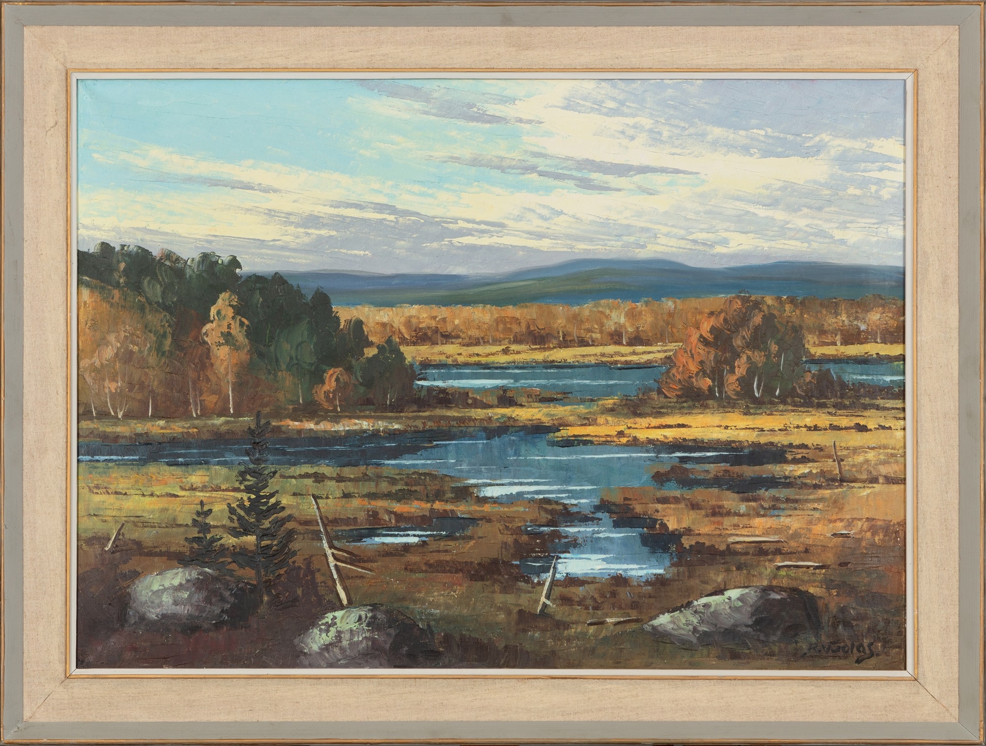Artwork by R. Vuolas, Karikasniemi (Lapland), Made of oil