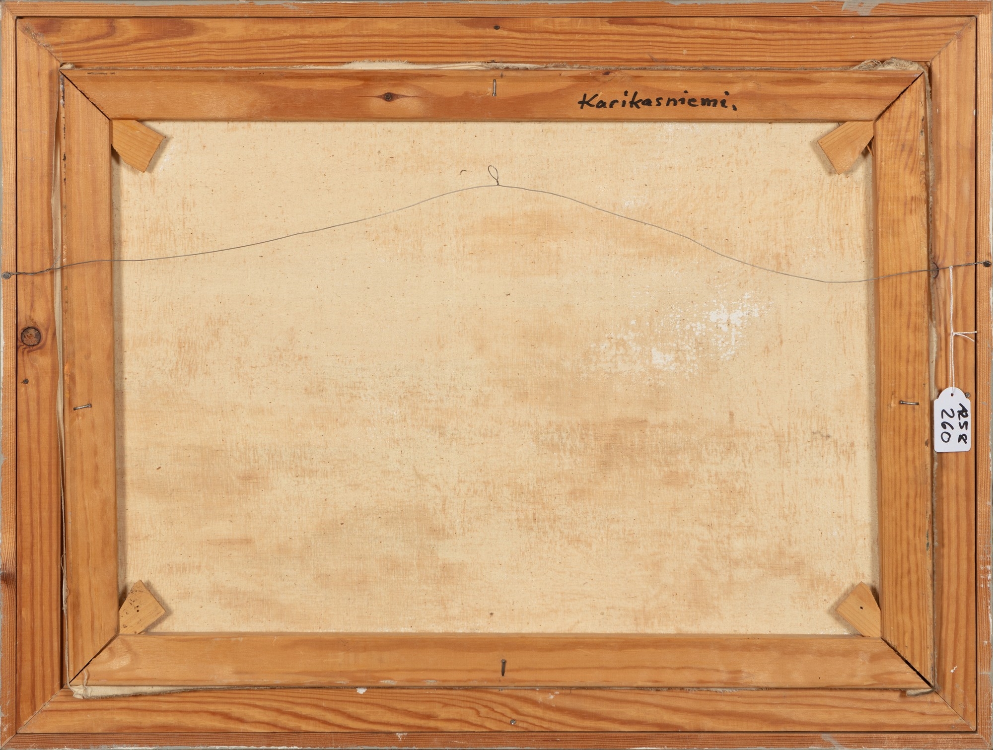 Artwork by R. Vuolas, Karikasniemi (Lapland), Made of oil