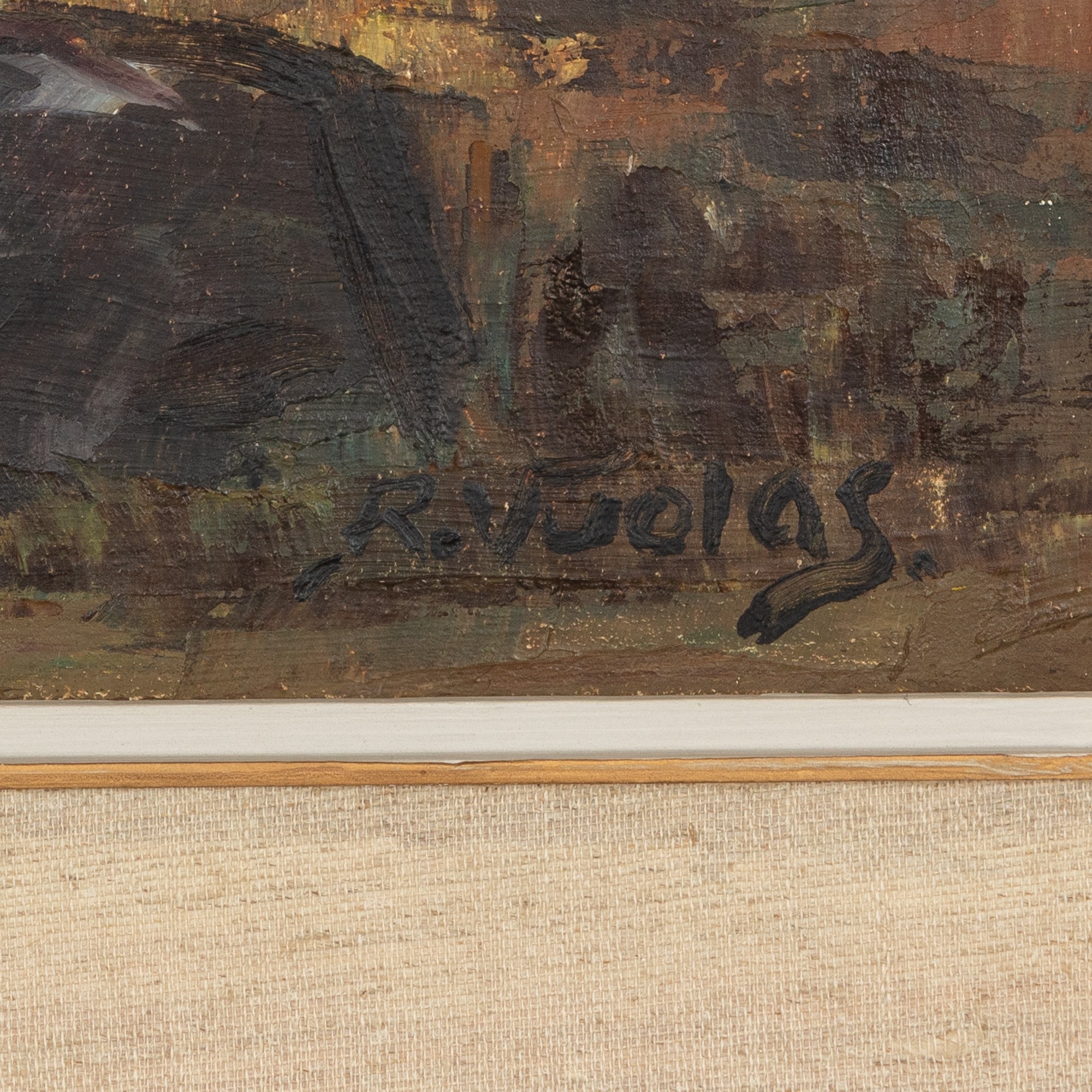 Artwork by R. Vuolas, Karikasniemi (Lapland), Made of oil