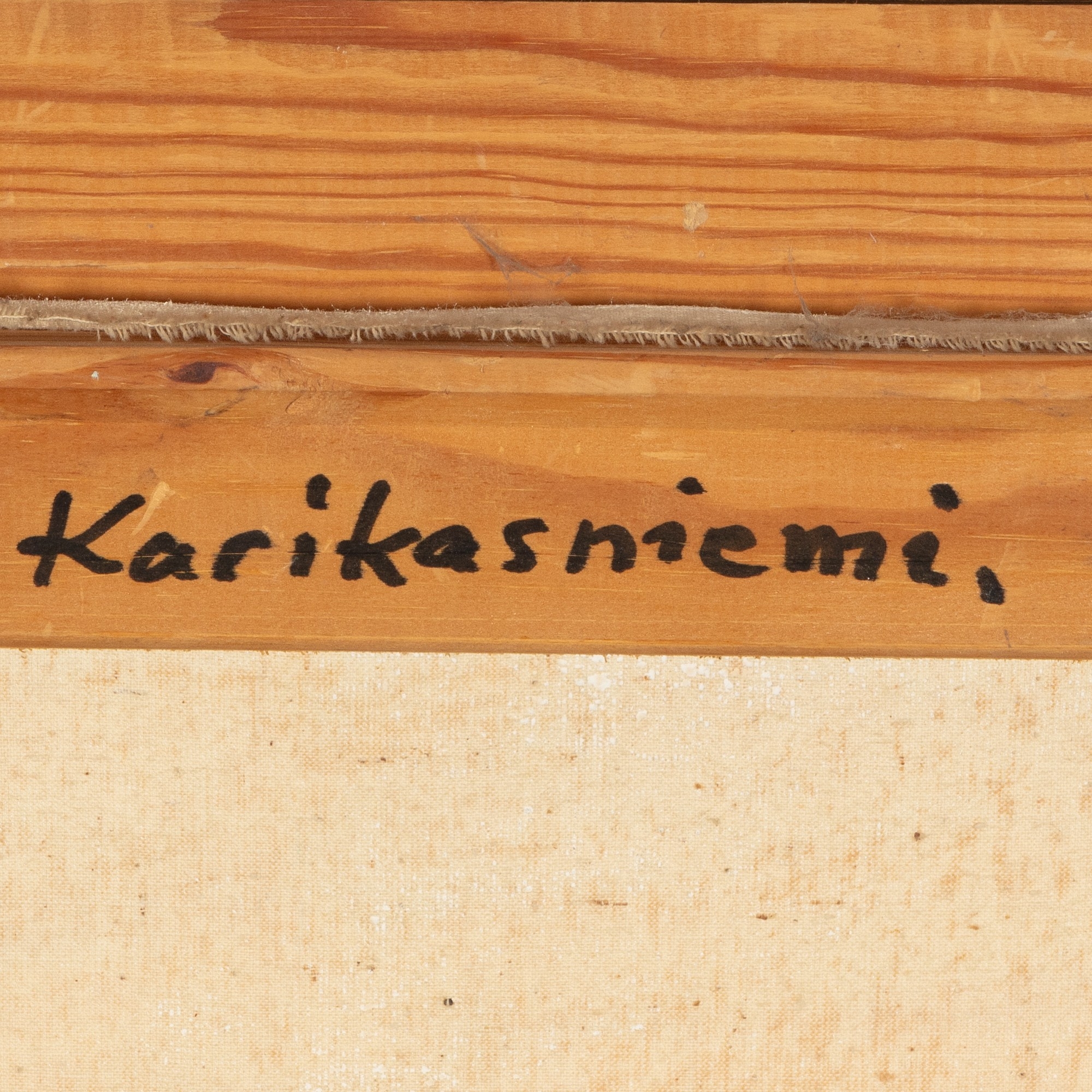 Artwork by R. Vuolas, Karikasniemi (Lapland), Made of oil