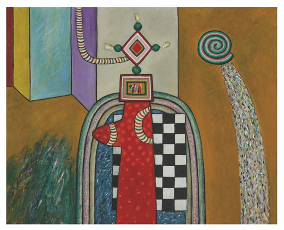 Receptical for Sighs No. 7 by Alan Davie, Painted in 1975