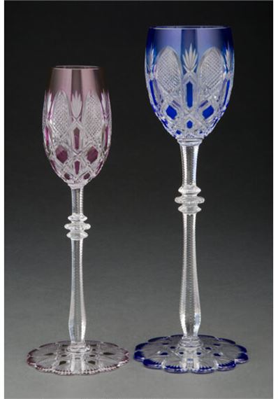 Sold at Auction: Set 8 Faceted BACCARAT Crystal Drink Glasses