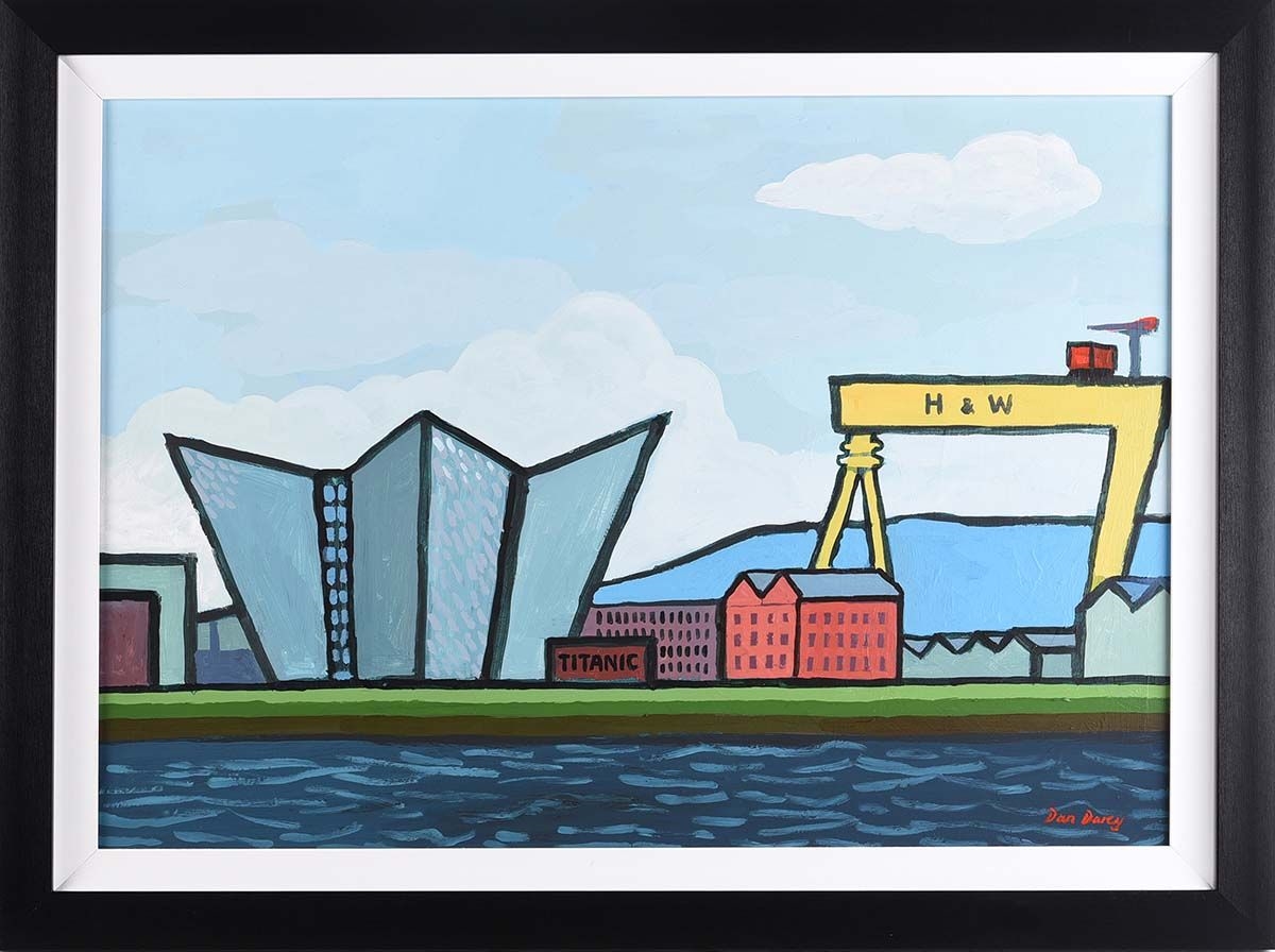 Artwork by Dan Darcy, TITANIC BELFAST, Made of OIL ON CANVAS