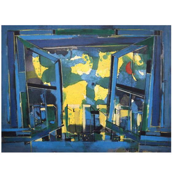 Cross in the Sky by Angelito Antonio, dated 1985
