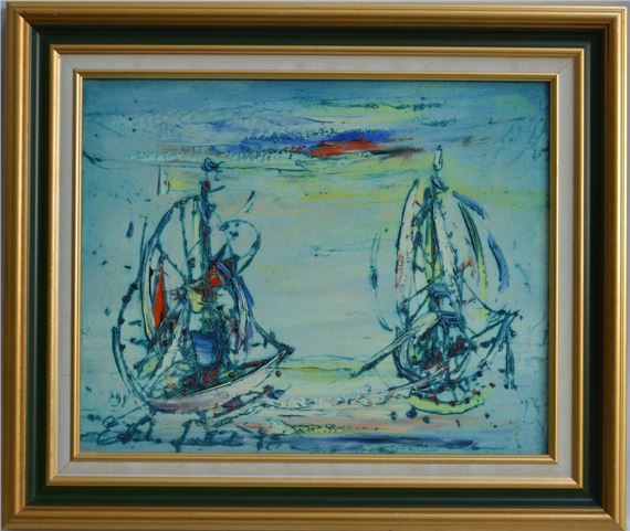 Cosmic ships II by Emile Gerard, 1995