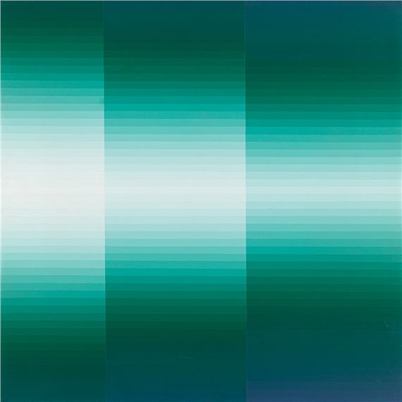 Campi verticali cromatici by Luigi Senesi, 1974