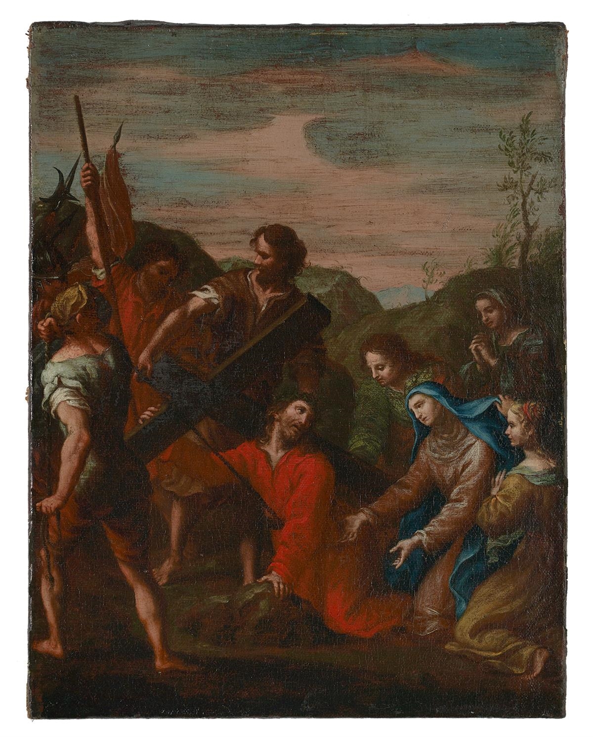 Raffaello Sanzio | Christ Falling on the Way to Calvary (1514-1516 ...