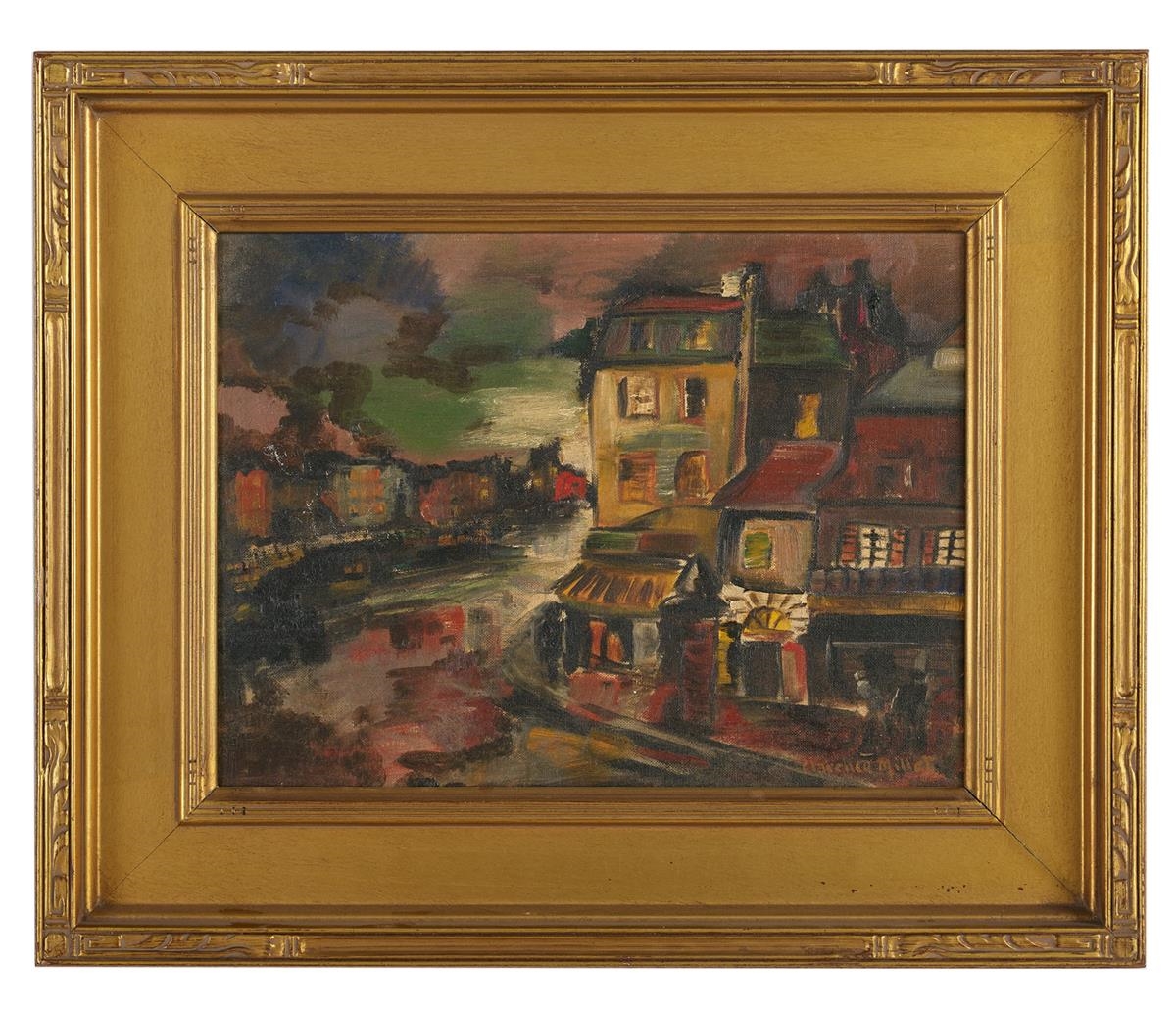 Clarence Millet Nocturnal Scene MutualArt