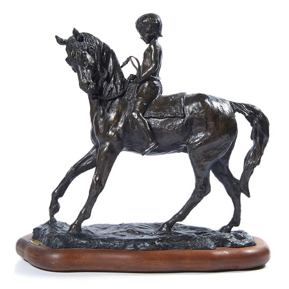 Bearded Man on Horse by Franco Vianello, 1978