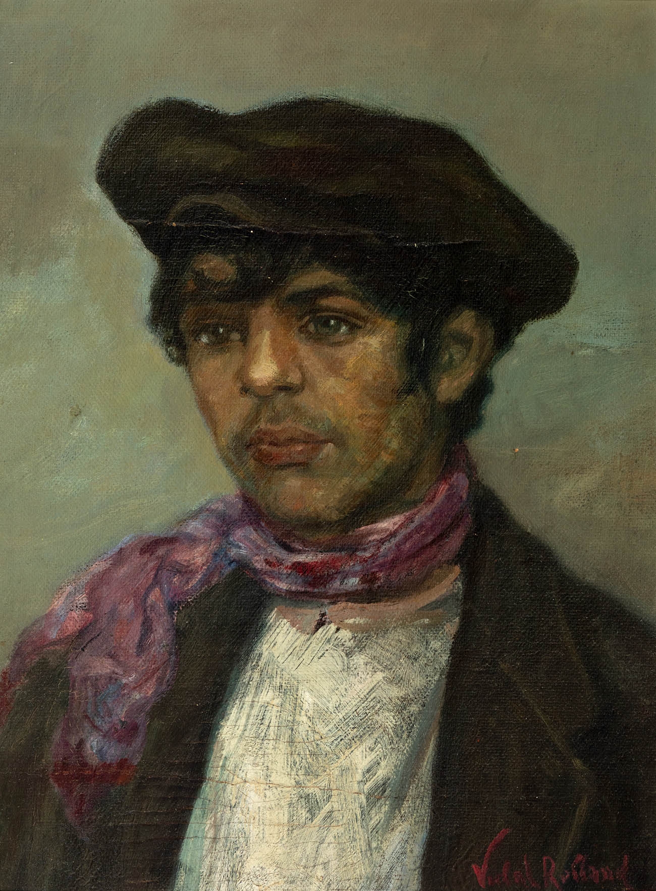 Antoni Vidal Rolland | Male por­trait. | MutualArt