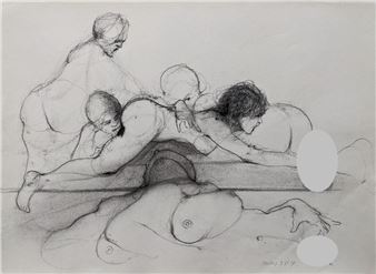 Original Erotic Drawing - Rafael Dussan