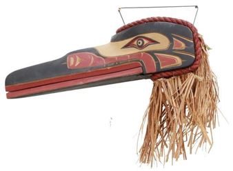KWAKIUTL RAVEN MASK - Clarence Nelson